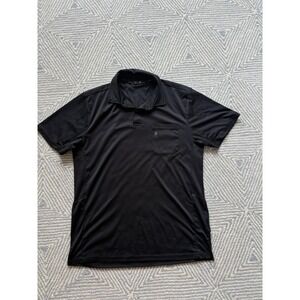 Barber Strong Pocket Polo Shirt‎ - Black - Large - Polyester